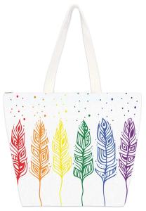 77266550009 Tote Bag: Pride Feathers