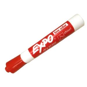 071641800021 Marker - Red Expo Chisel Tip - Dry Erase