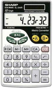 074000018334 Calculator: Sharp Metric Converter #El-344Rb