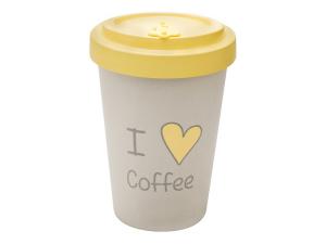 3830066921653 Wood Way Bamboo Cup 400ml - I Love Coffee