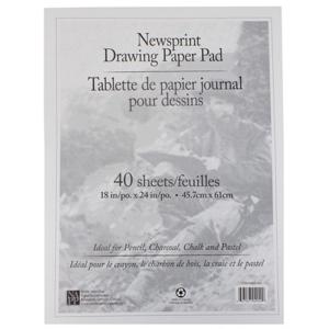 627027020400 Newsprint Drawing Pad: 18"X24" - 40 Sheets