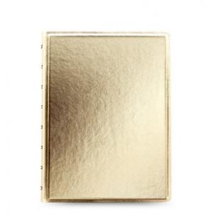 757286602182 Notebook: Filofax Saffiano, A5, Gold