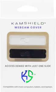 850268008160 Webcam Cover: Black/White Kamshield 2pk