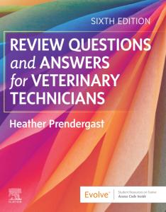 9780323759878 Review Questions & Answers For Veterinary Technicians