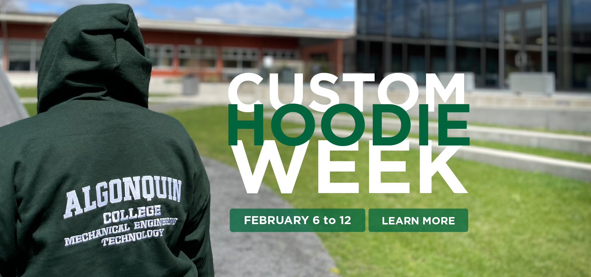 Custom Hoodie Week Feb. 6 to 12. Zip-up or Pullover. Learn More.